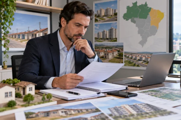 Profissional analisando informações sobre o Minha Casa, Minha Vida no Norte e Nordeste